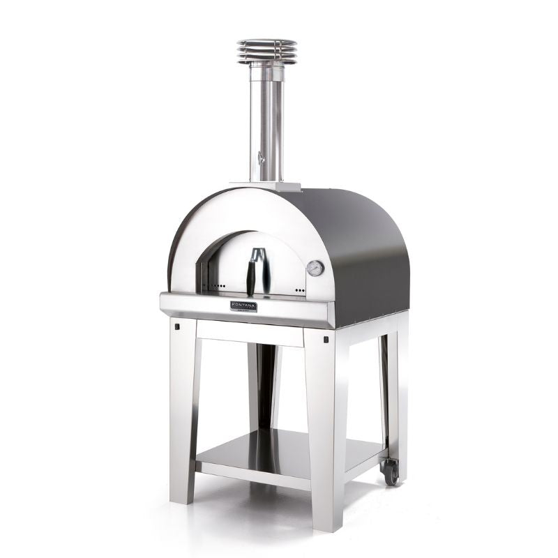 Fontana Margherita Wood Fired Pizza Oven Anthracite With Stand