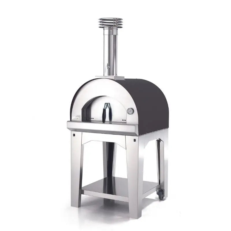 Fontana Margherita Wood Pizza Oven With Trolley Anthracite  