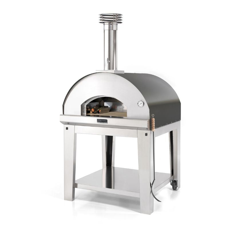 Fontana Marinara Wood Fired Pizza Oven Anthracite With Stand