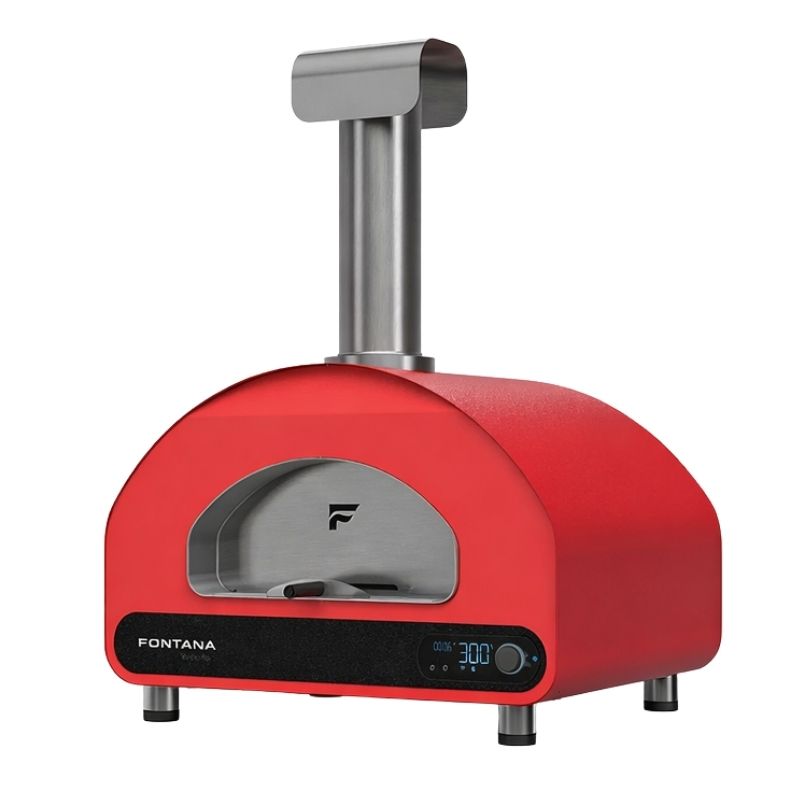 Fontana Ignes Outdoor Kitchen - 5 Burner Grill, Volta 70 Pizza Oven, Hob, Storage and Fridge