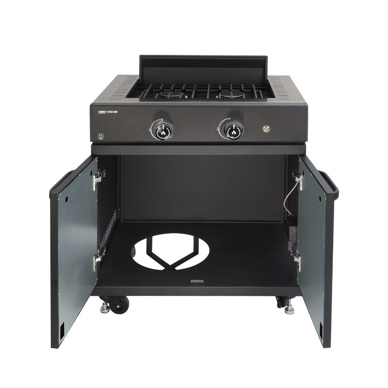 GRLLR Outdoor Kitchen with Stove, Fridge and Sink
