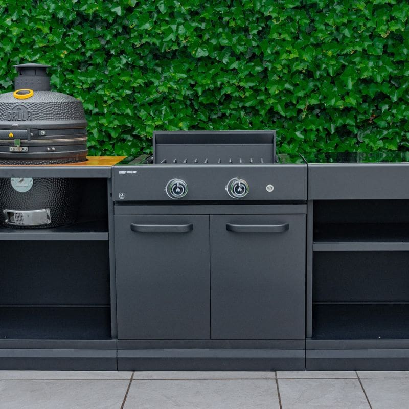 GRLLR Outdoor Kitchen with Stove, Fridge and Sink GRLLR