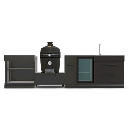 GRLLR Outdoor Kitchen - Kamado Station, Fridge, Sink & Expansion Unit GRLLR Ember Classic 22" Kamado
