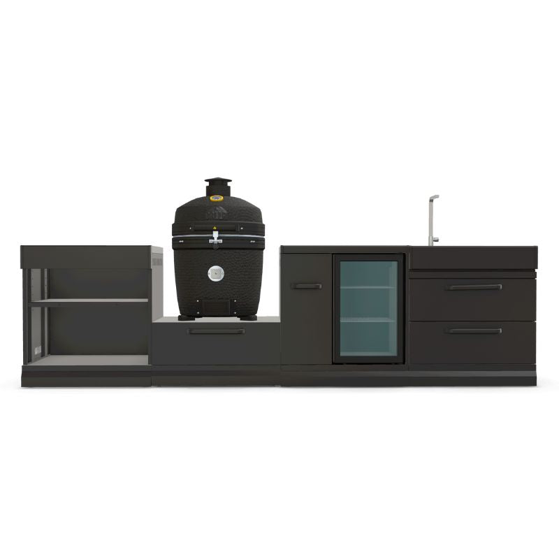 GRLLR Outdoor Kitchen - Kamado Station, Fridge, Sink & Expansion Unit GRLLR Ember Pro Kamado