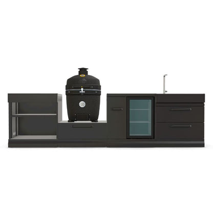 GRLLR Outdoor Kitchen - Kamado Station, Fridge, Sink & Expansion Unit GRLLR Ember Pro Kamado