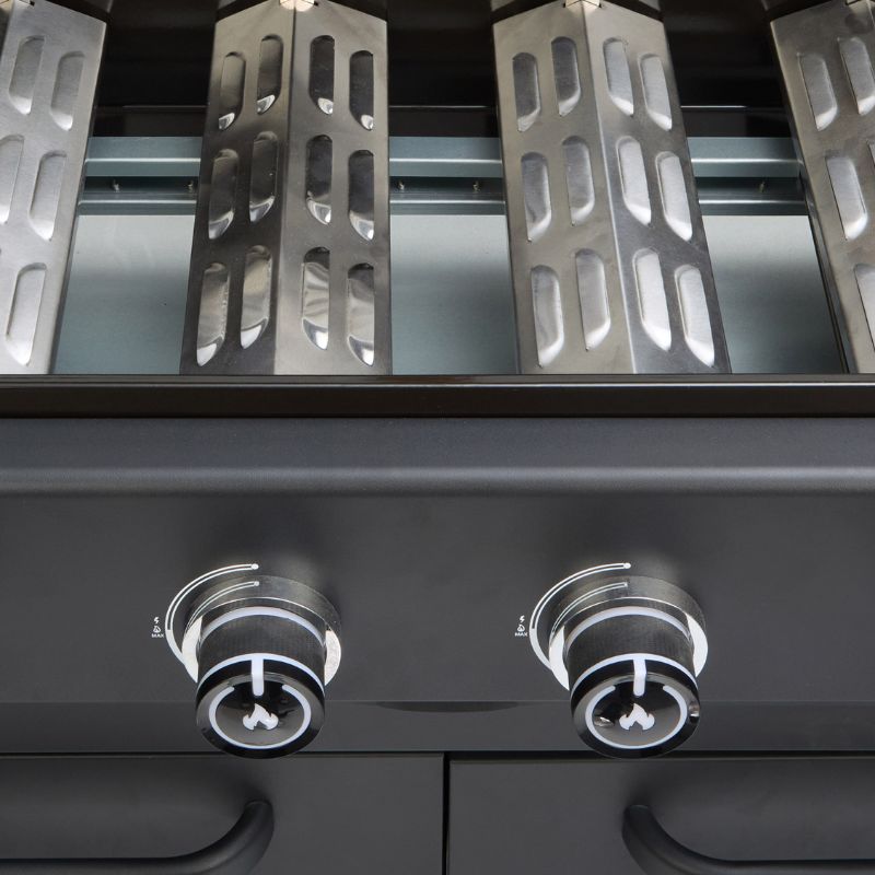 GRLLR Outdoor Kitchen 4 Burner BBQ with Fridge and Sink