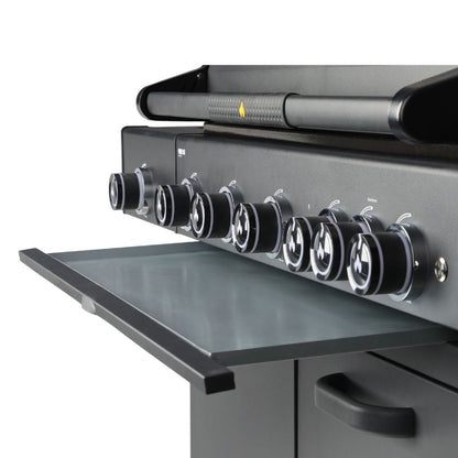GRLLR Outdoor Kitchen 5 Burner BBQ with Fridge and Sink