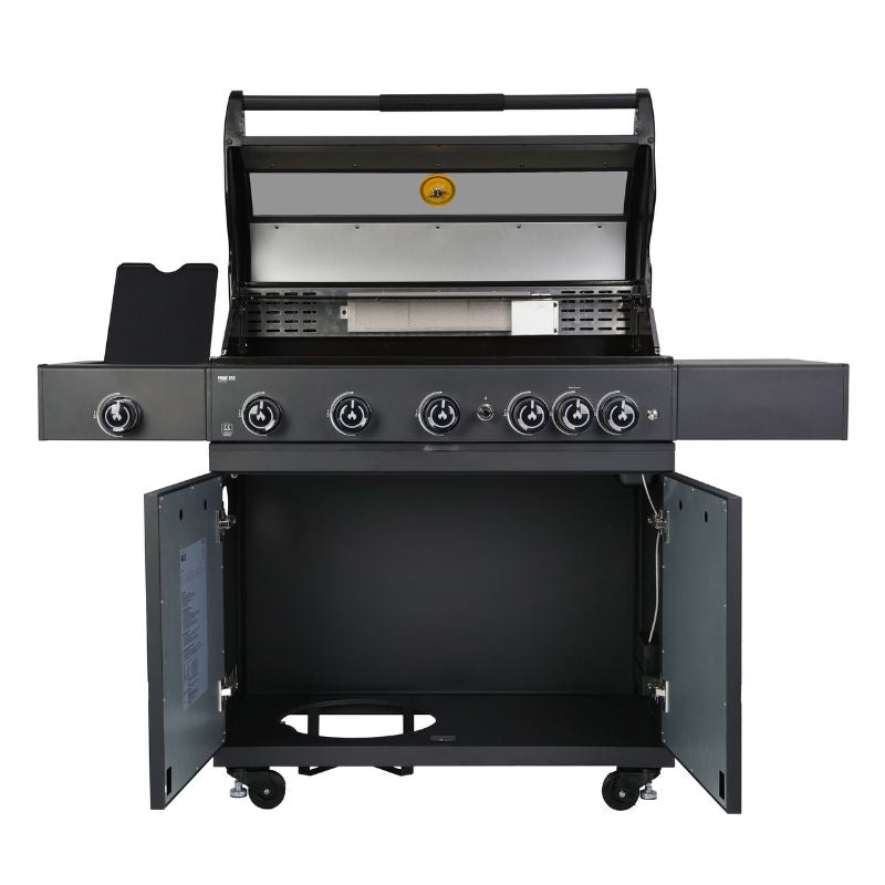 GRLLR Outdoor Kitchen 5 Burner BBQ with Fridge and Sink