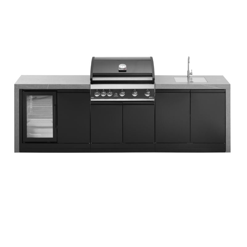 GrandPro 274 Maxim G5 Outdoor Kitchen with Fridge + Sink Waterfall Edition