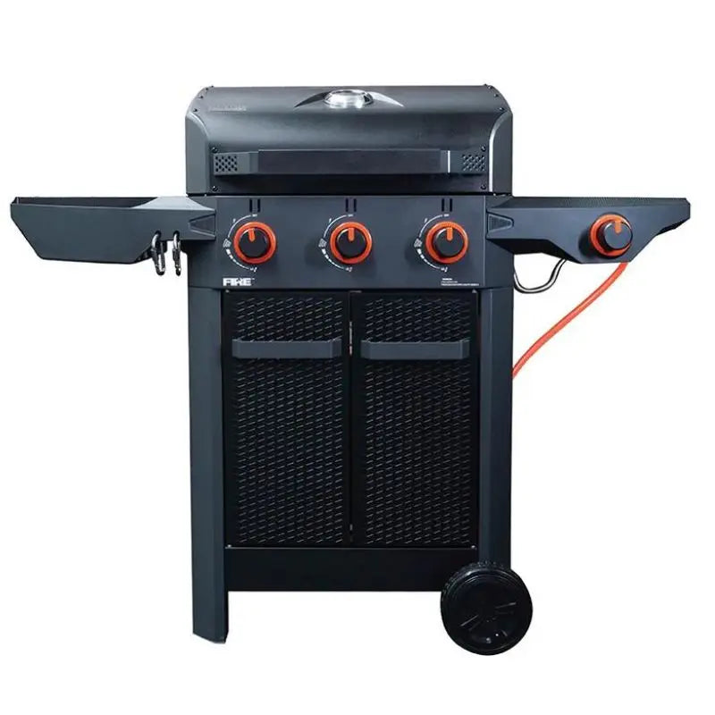 Halmo 3 Burner Family Gas Grill With Side Burner   