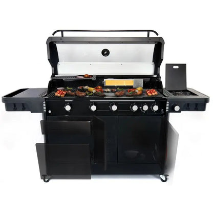 Halmo 6 Burner Premium Gas Grill With Side Burner   