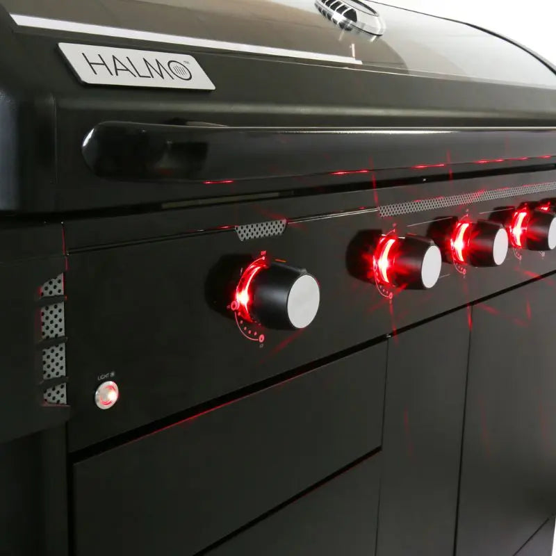 Halmo 6 Burner Premium Gas Grill With Side Burner   