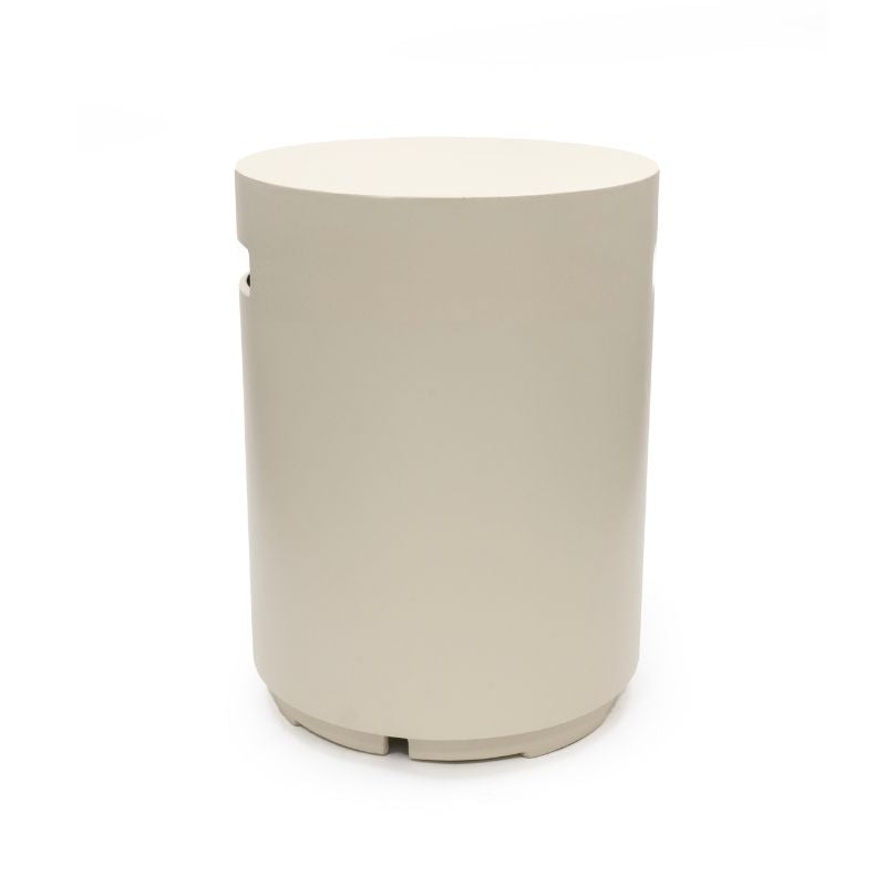 Happy Cocooning Gas Bottle Enclosure Round Oyster Beige