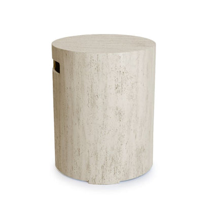 Happy Cocooning Gas Bottle Enclosure Round Travertine