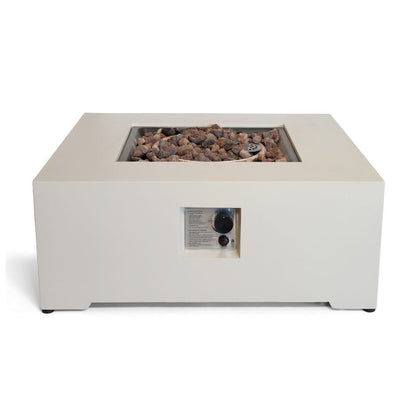 Happy Cocooning Estate Square 88 Fire Pit Gas Oyster Beige