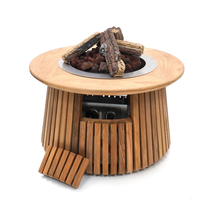 Happy Cocooning Lagune 60 Fire Pit Gas Teak