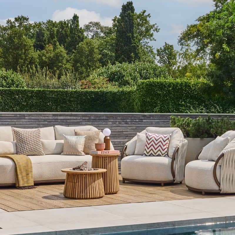 Happy Cocooning Lagune 60 Fire Pit Gas Teak