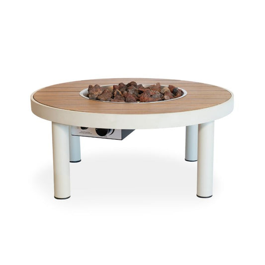 Happy Cocooning Riviera 80 Fire Pit Gas Oyster Beige