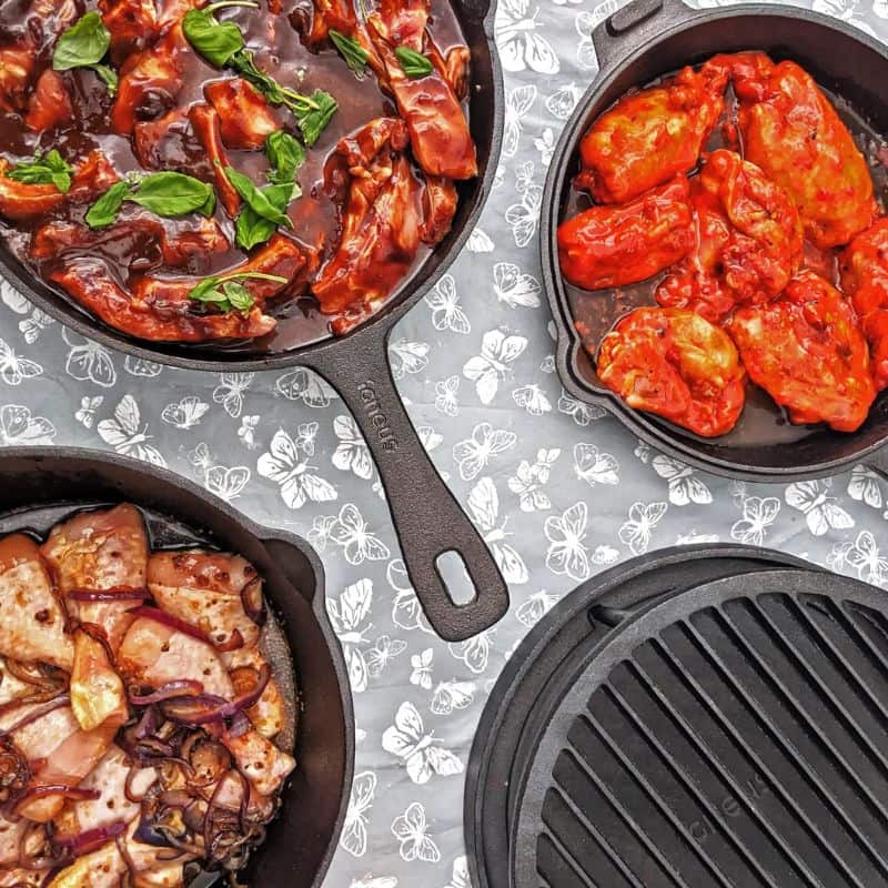 Igneus 3 Part Cast Iron Pan Set