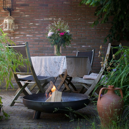 MOODZ Fire Bowl with Feet & Handle Corten Steel MOODZ