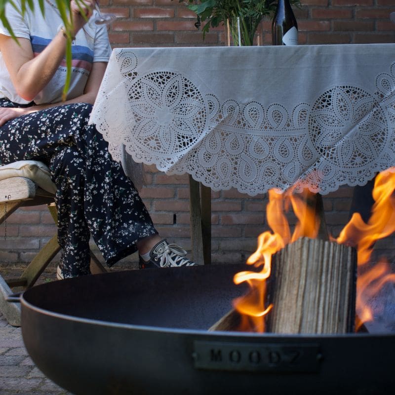 MOODZ Fire Bowl with Feet & Handle Corten Steel MOODZ