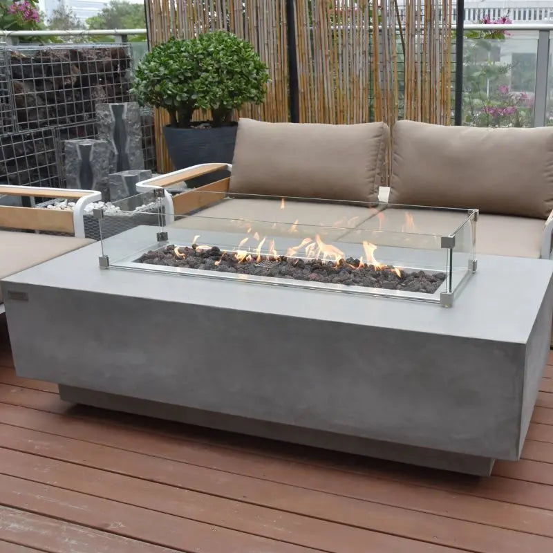 Elementi Fire Granville Gas Fire Pit Table   