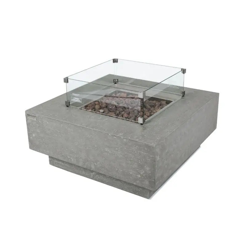 Elementi Fire Manhattan Gas Fire Pit Table   