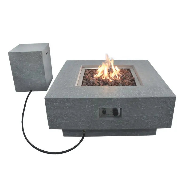 Elementi Fire Manhattan Gas Fire Pit Table   