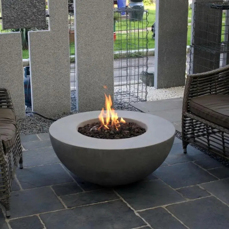 Elementi Modeno Roca Gas Fire Pit Table   