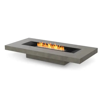 EcoSmart Fire Gin 90 (Low) Bioethanol Fire Pit Table Natural Black Burner 