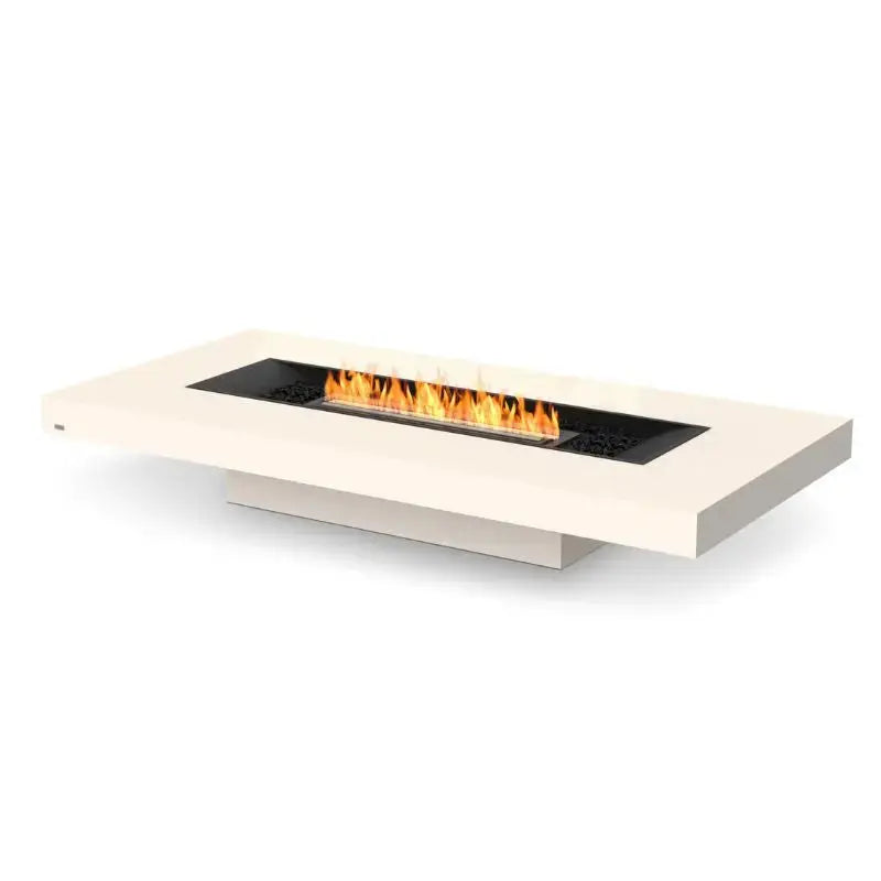 EcoSmart Fire Gin 90 (Low) Bioethanol Fire Pit Table Bone Black Burner 