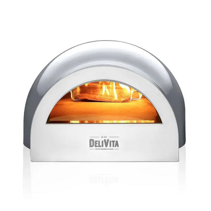 DeliVita Hale Grey Wood Fired Pizza Oven   