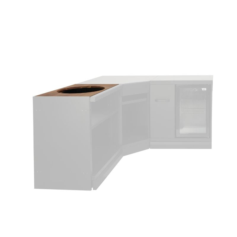 GRLLR Wooden Kamado Worktop for Connect Expansion Unit